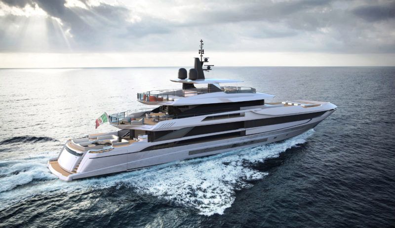 Superyacht Mangusta Oceano. Photo : yachtharbour.com