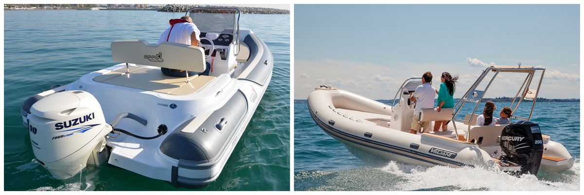 Suzuki et Mercury proposent différents types de motorisation pour les bateaux pneumatiques : de ceux de moins de 40,8 CV qui peuvent être utilisés sans permis, aux solutions doubles pour ceux qui veulent des performances plus élevées.