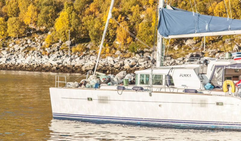 déchets sur le tableau