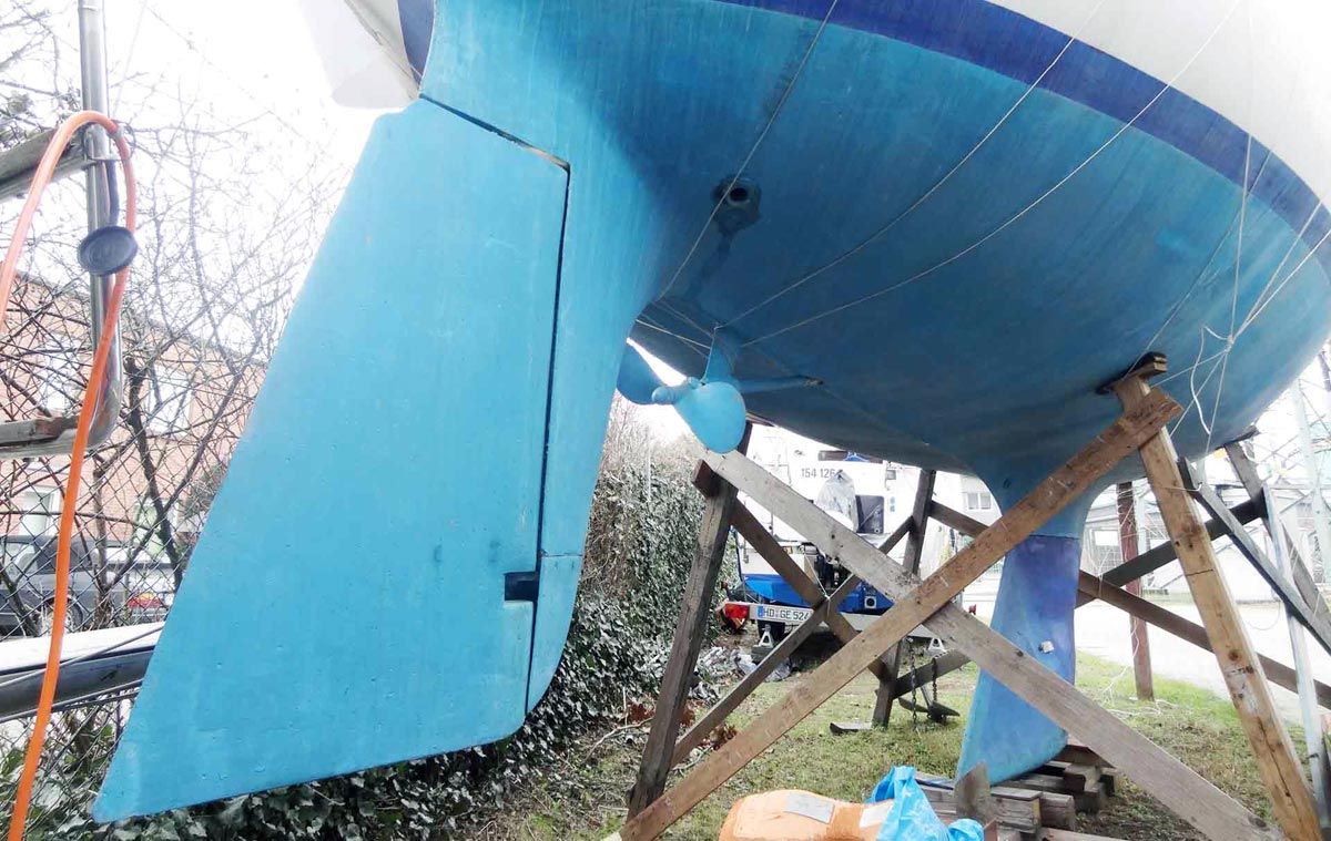 Gouvernail avec dérive