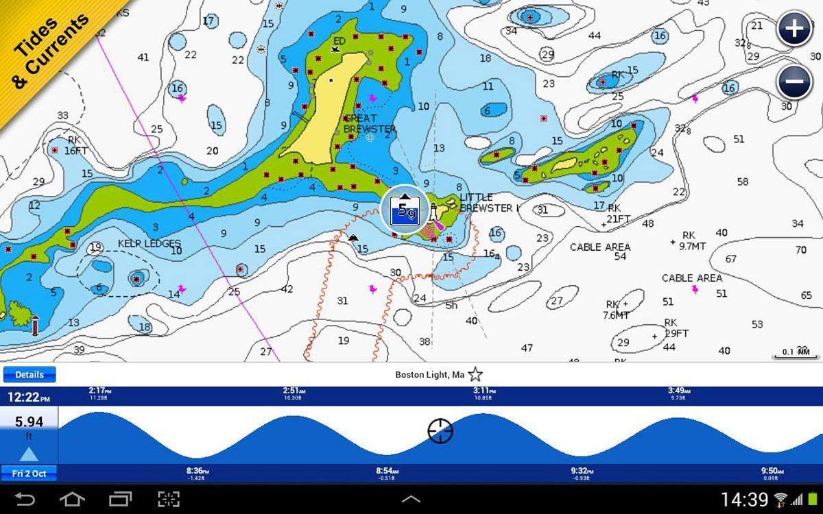 Cartes marines Navionics