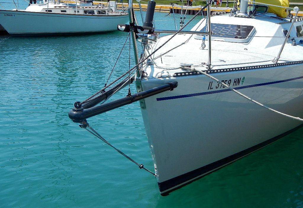 Bouton de beaupré en carbone