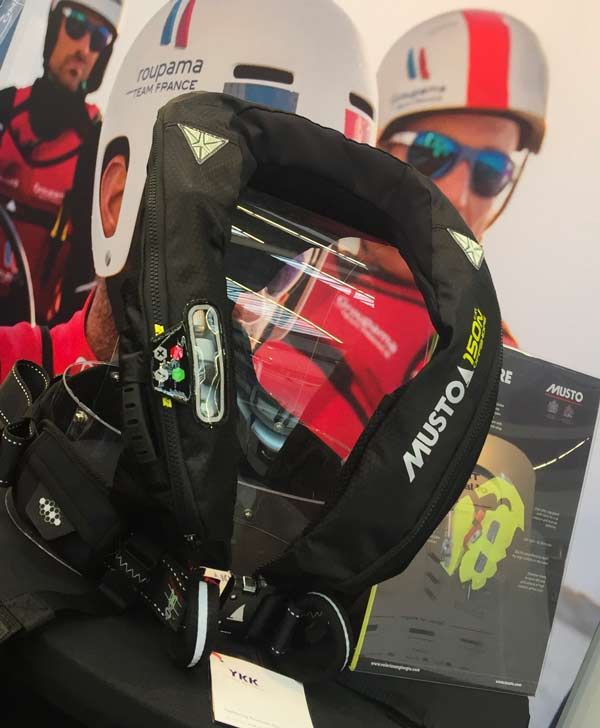 Bouée de sauvetage autogonflante avec indicateur de charge