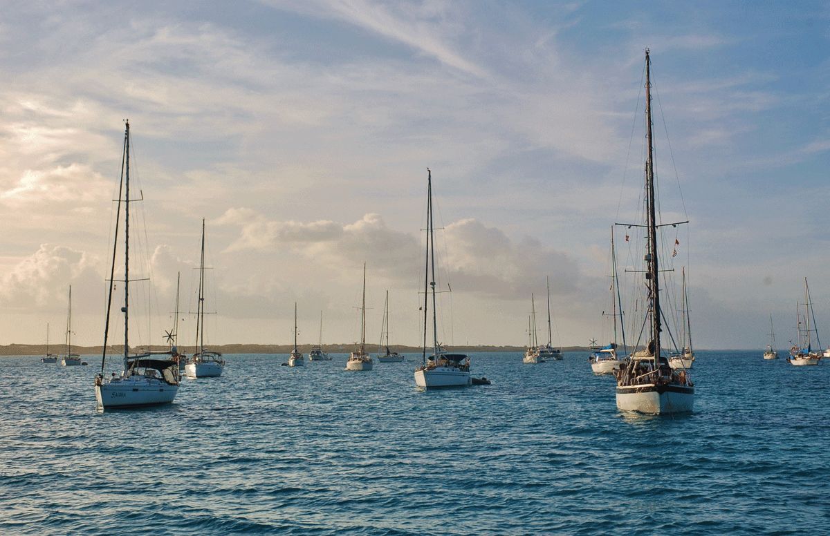 Ancrage dans la baie