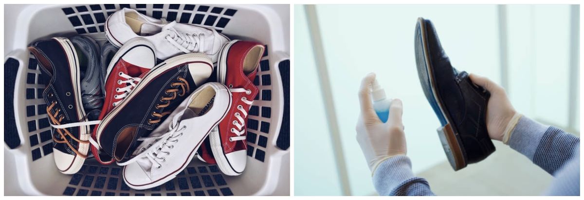Chaussures désinfectées