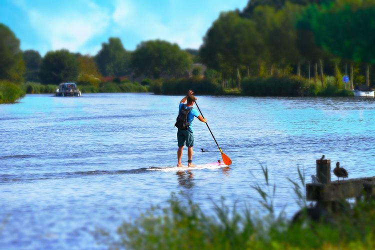 stand up paddleboarding