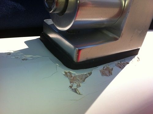 fissure d'araignée dans le bateau