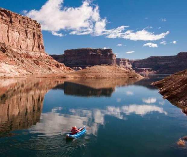 Lac Powell, Utah, planche à voile
