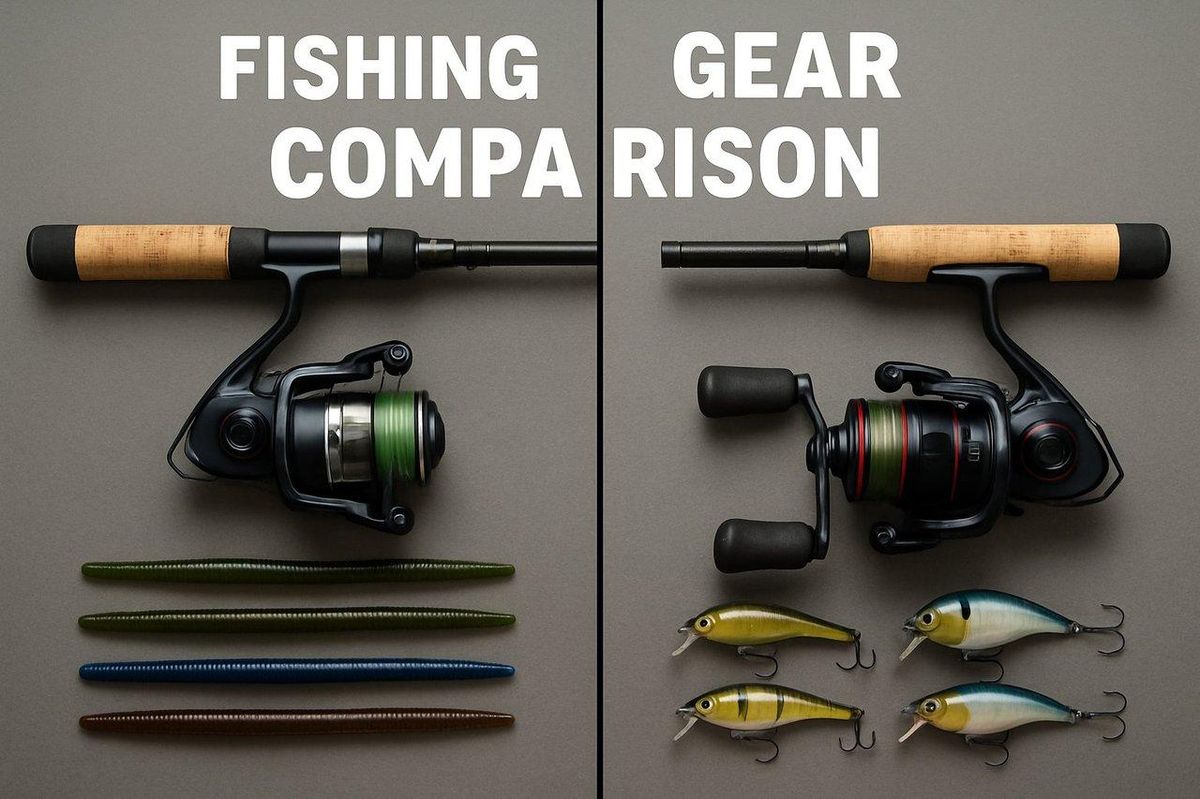 Comparaison des équipements de pêche en bateau et depuis le rivage pour une meilleure technique.