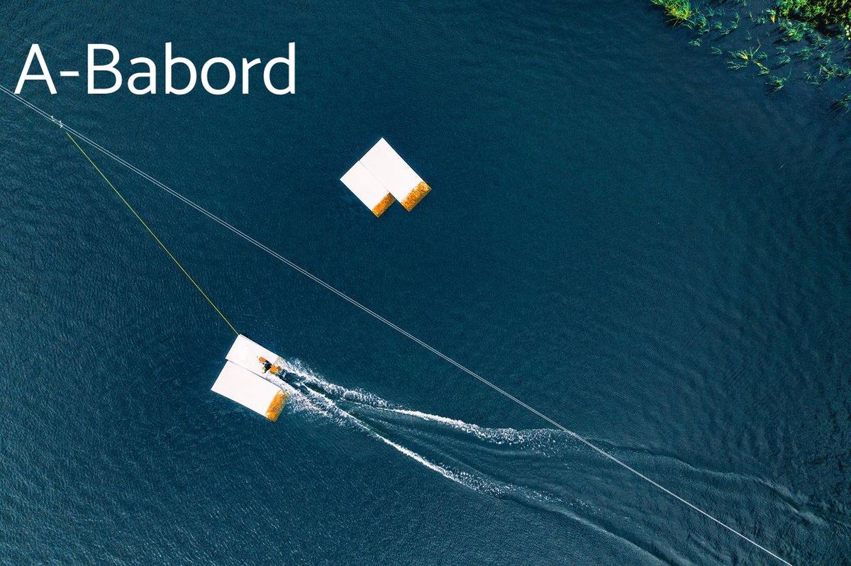 Jeunes amis wakeboarders partageant une session en direct sur smartphone au bord de l’eau dans un wakepark.