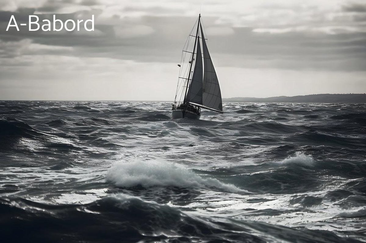 Le voilier fend les vagues, symbole de l'audace du Vendée Globe 2025.