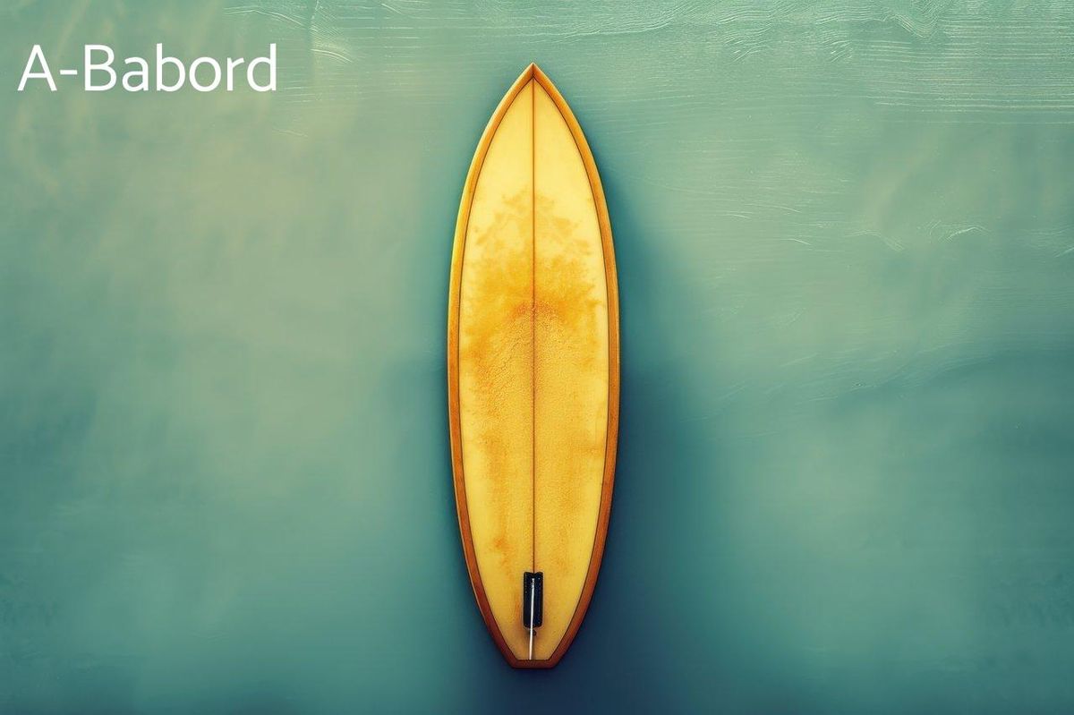 Planche dorée sur mer turquoise : une taille à bien choisir pour dompter les vagues.