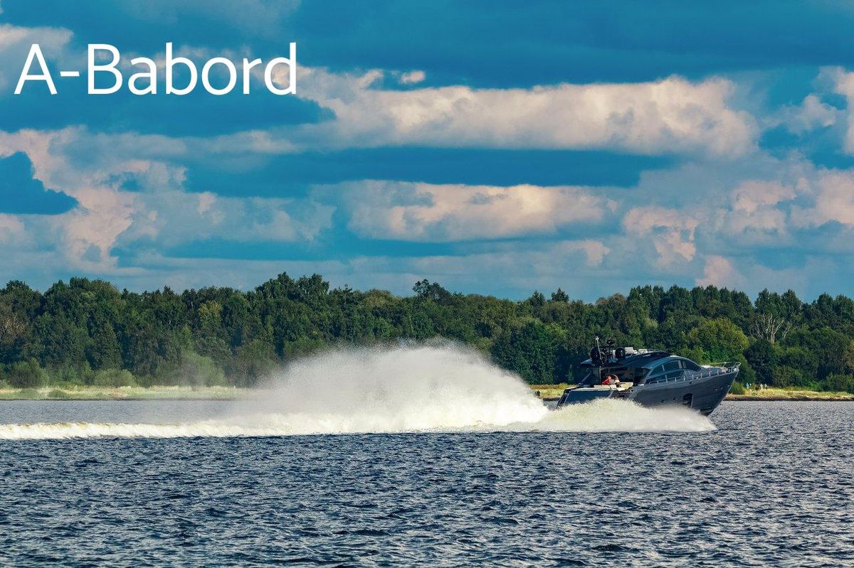 Powerboats alignés sur la ligne de départ, prêts à démarrer lors d'une course de hors-bord.