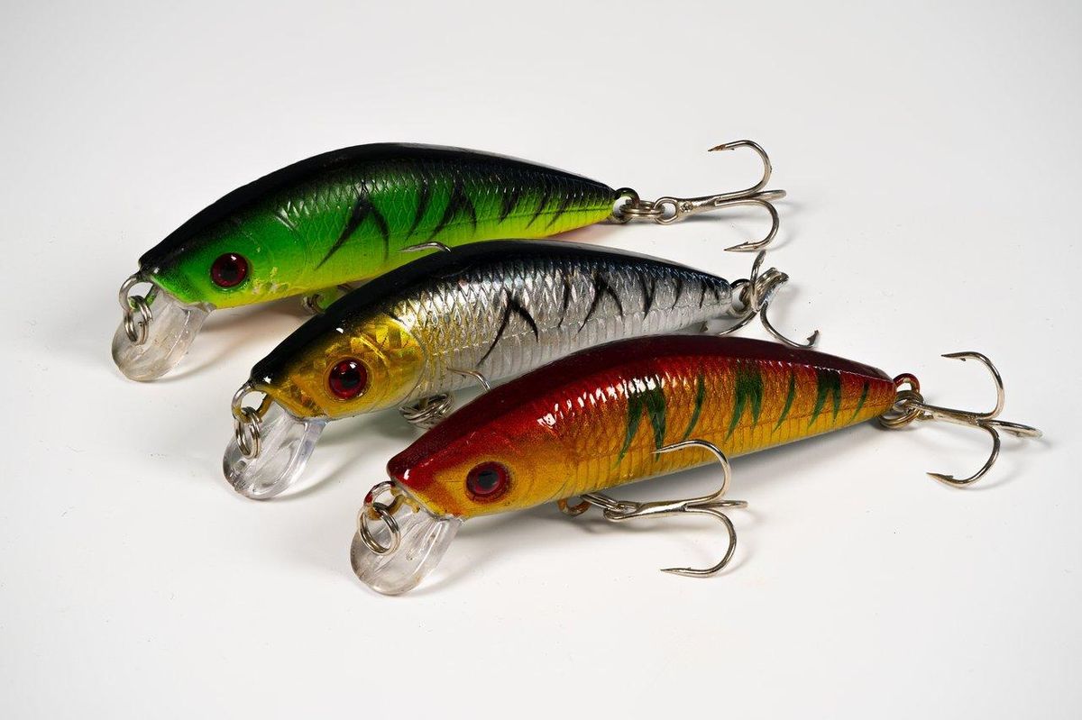 Une sélection de colorful fishing lures pour attirer différents poissons en fonction du milieu de pêche.