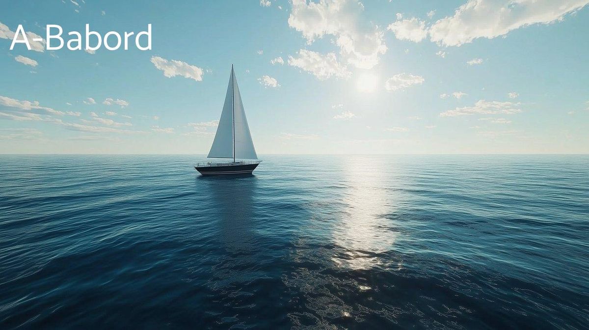 Voilier en mer calme, comme une pause avant la tempête du Vendée Globe.