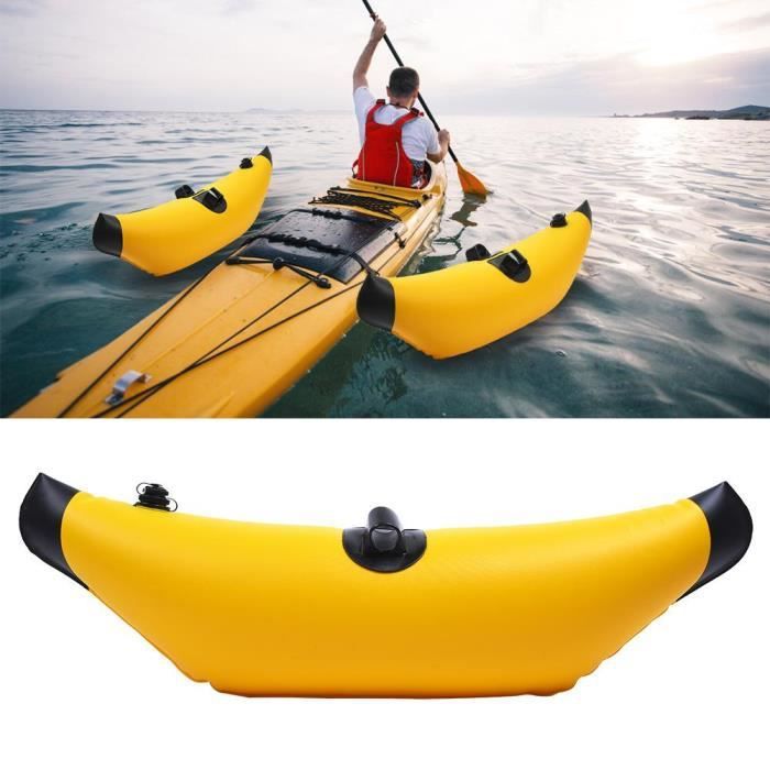 Image de 1 pcs stabilisateurs gonflables de kayak de flotteurs de canoë de flotteur de canoë PVC (jaune)-GUA