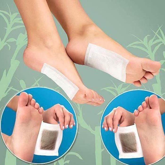 Image de 20 pcs Kinoki Detox Patches de pieds Tampons Body Toxines Pieds Minceur Cleansing Herbal adhésifs