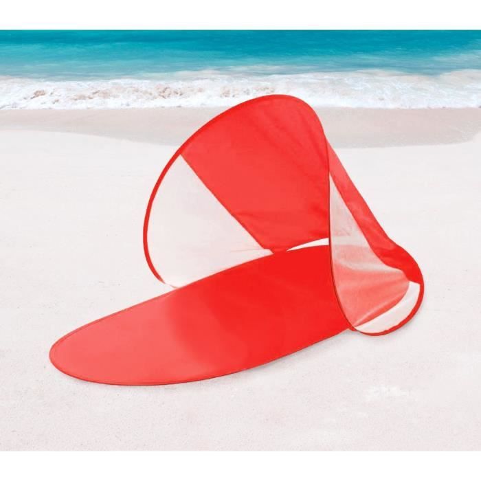 Image de 273747 Abri de plage pop up imperméable et protection UV 139 x 66 x 58 cm (Rouge)