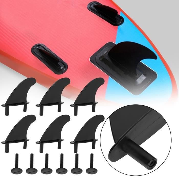 Image de 3pcs Gouvernail de Dérive Aileron de Queue de Planche de Surf Souple PVC avec Vis de Fixation(Gouvernail de dérive )-MEY