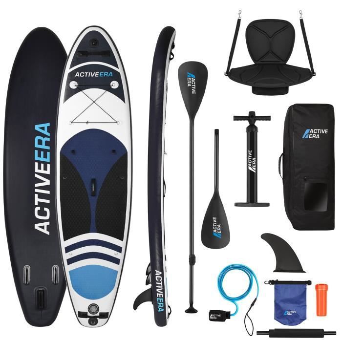 Image de Active Era Stand Up Paddle et Kayak Gonflable 320x78x15cm - avec siège de Kayak, pagaie, Pompe, kit de réparation & Sac de Transport