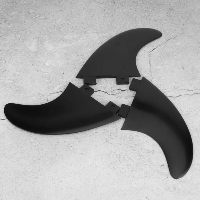 Image de Atyhao Aileron de suivi 3pcs Kit d'Aileron de Queue de Surf FCS Accessoire de Surf Gauche Milieu Droit Fibre de Verre Plastique