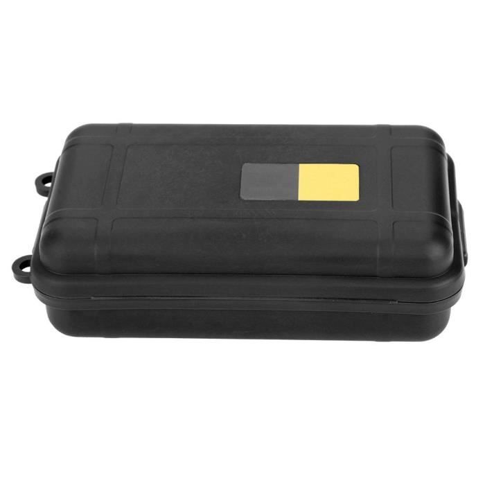 Image de Atyhao boîte extérieure Équipement étanche de survie en plein air EDC Boîte scellée étanche à la poussière (noir petit)