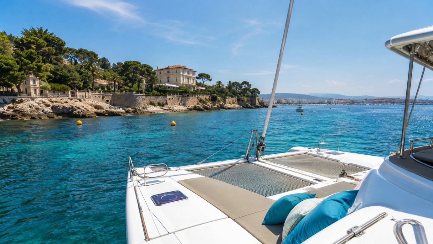 Explorer Antibes et le Cap d’Antibes autrement grâce à la location de catamaran
