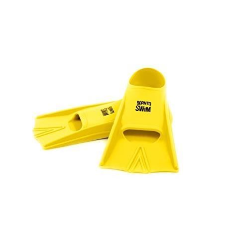 Image de Bore NTO Swim Palmes Palmes d'entraînement Court en Silicone pour Enfant Taille 27–29 S Jaune FIN-XX-U-J-27-29
