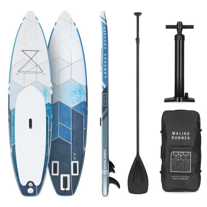 Image de Capital sports Lanikai cruiser 10.8 - Ensemble Paddle sup board gonflable - 330x77x15 - bleu