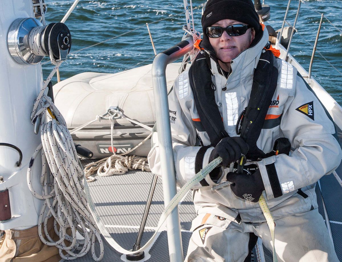 Ceinture de sécurité et homme à la mer