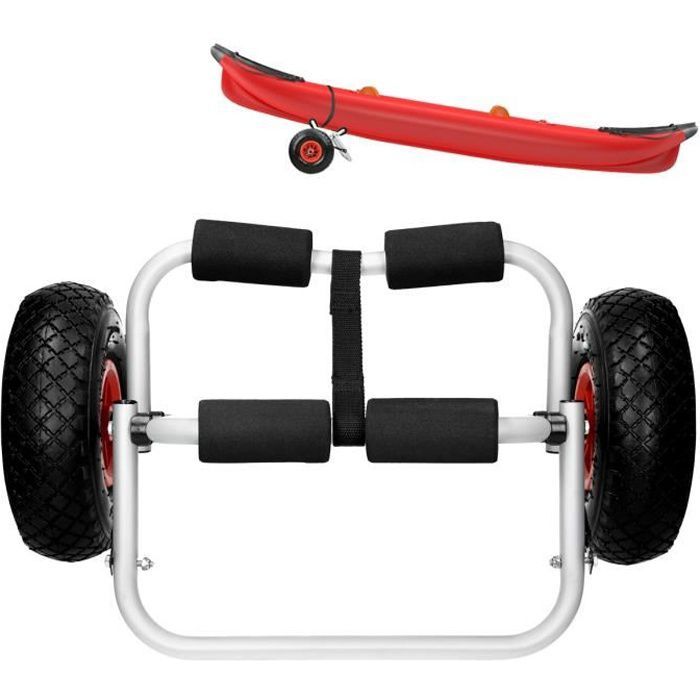 Image de Chariot de transport pliable Kayak canoë 60kg en aluminium remorque pour bateau