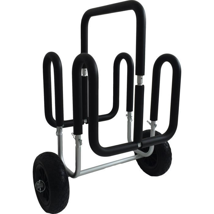 Image de Chariot pour 2 SUP en forme de M. Alu résistant et antirouille. Idéal pour transporter sans effort. Facilement montable-démontable