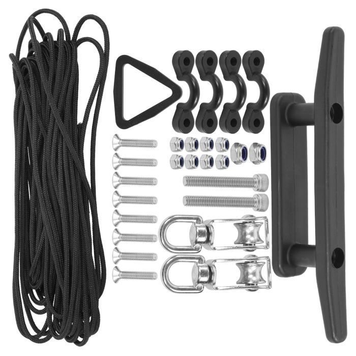 Image de Corde d'ancre de bateau en acier inoxydable léger, accessoires de bateau 29 pièces, bateau de pêche marin pour la sécurité du