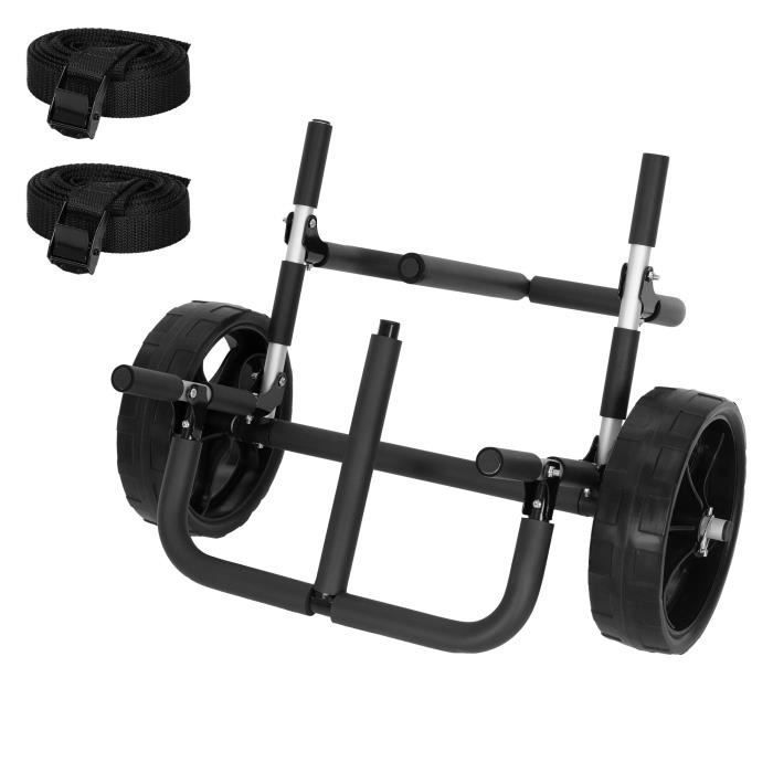 Image de ECD Germany Chariot de Transport Double pour 2x Planches de SUP Stand Up Paddle Surfboard, en Aluminium, Charge jusqu'à 45 kg