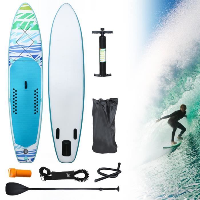 Image de Einfeben Stand up paddle gonflable Planche de surf -320 x 76 x 15cm portable Ensemble de planches SUP gonflables