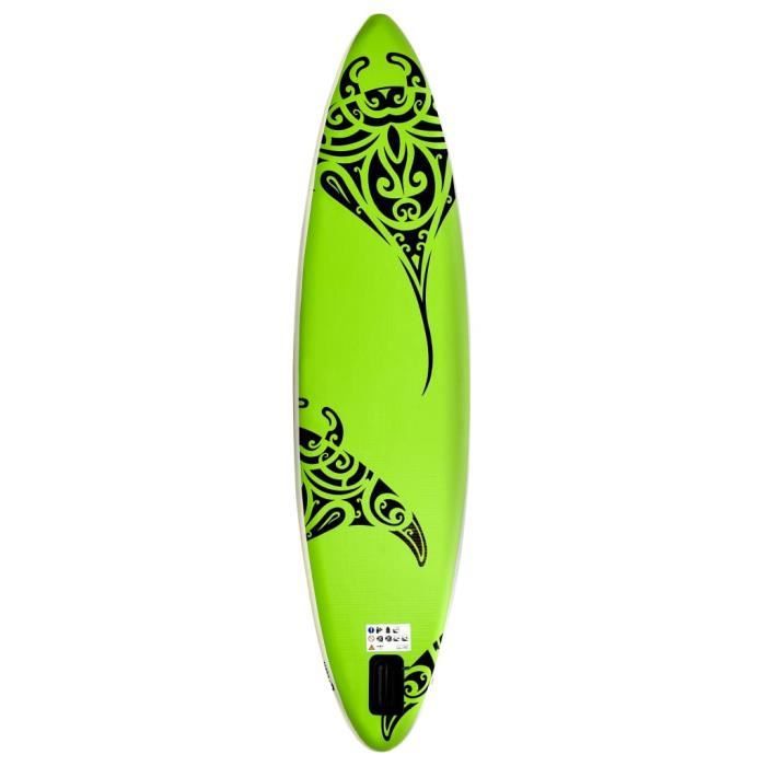 Image de Ensemble de planche SUP gonflable 320x76x15 cm Vert MEY