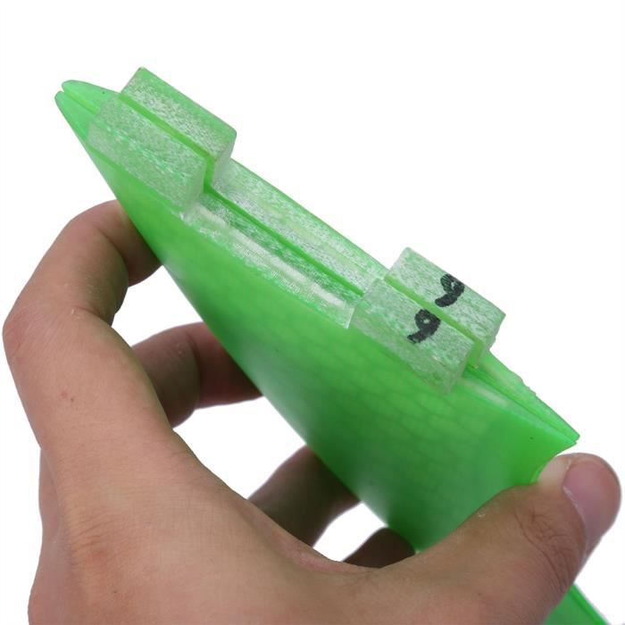 Image de Fdit ailerons de planche de surf Green FCS Surfboard Fin Thruster Fins Future Surfing (G7)