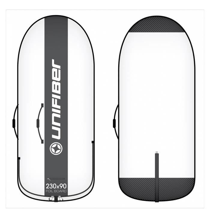 Image de Housse Windsurf et Wingfoil Boardbag UNIFIBER Pro Luxury Foil 145x65 Blanc