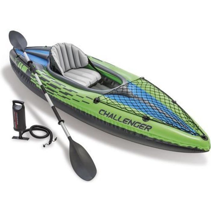 Image de INTEX Set Kayak Challenger K1 - 1 personne - Vert