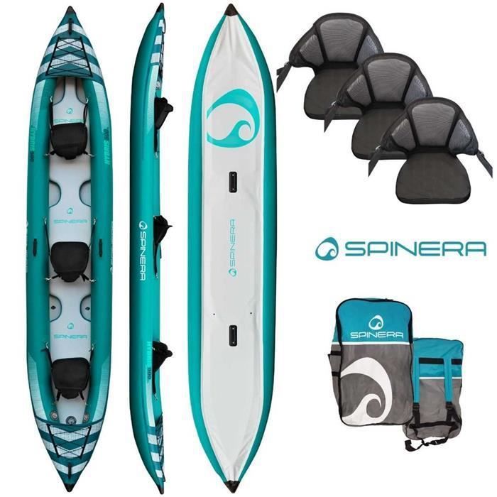 Image de Kayak gonflable SPINERA Hybris 500 (3 places) 500x90cm Bleu