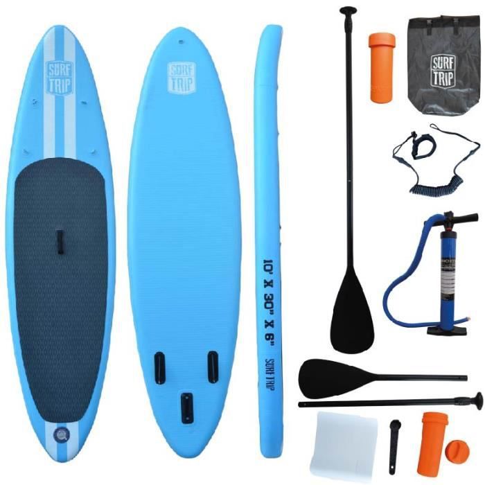 Image de Paddle gonflable en Dropstitch - Surftrip - 305 x 76 x 15 cm - Tout inclus + sac de transport