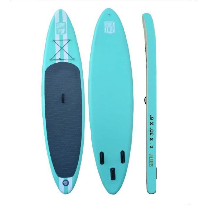 Image de Paddle gonflable en Dropstitch - Surftrip - 335 x 76 x 15 cm - Tout inclus + sac de transport
