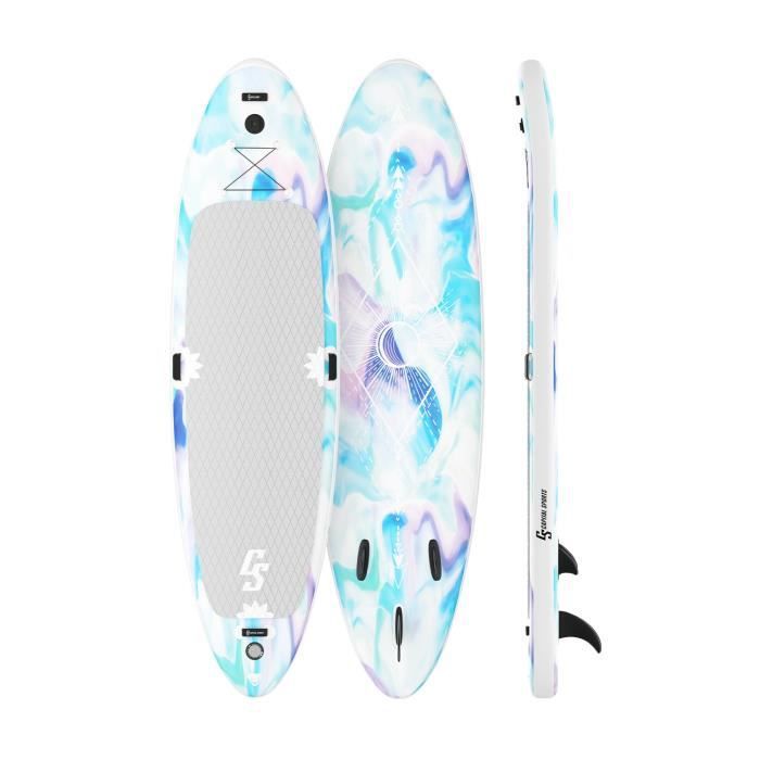 Image de Paddle - Planche de yoga  Capital Sports Mokulau paddleboard gonflable SUP-Board-Set Cruiser - Bleu