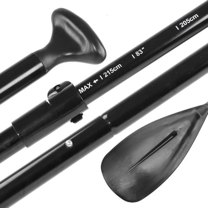 Image de Pagaie ajustable en aluminium à 2 sections de SUP de planche de surf pour la navigation de plaisance en kayak surfant