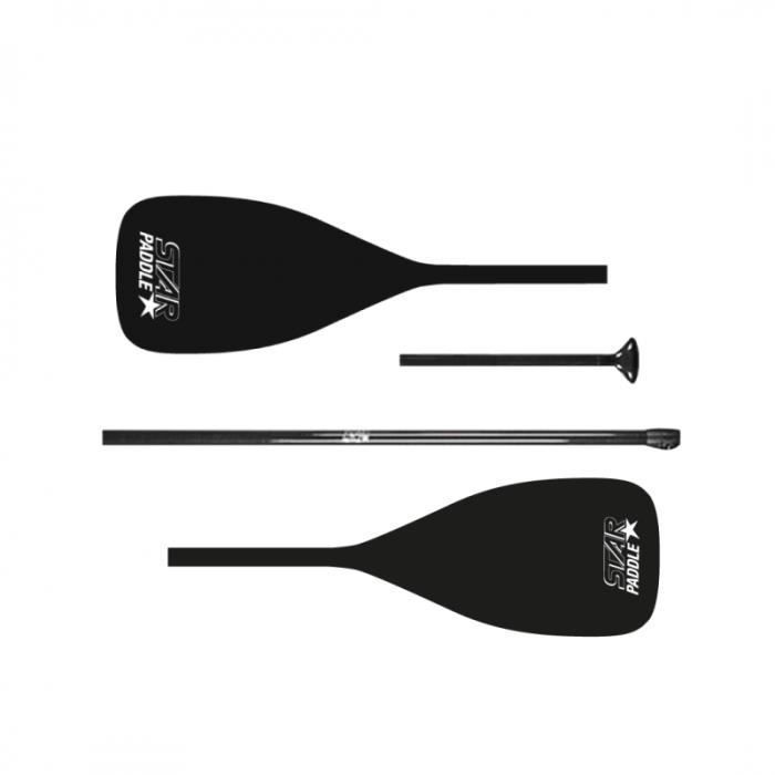 Image de Pagaie SUP/Kayak FIBER 2in1 Star Paddle - 4 sections - Ajustable 165/215cm