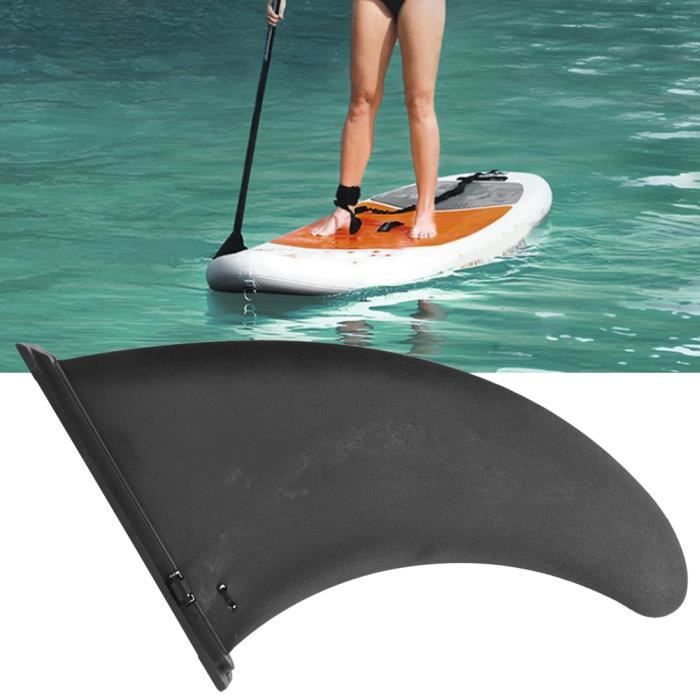 Image de Palmes de planche de surf gonflables détachables noires, ailerons de planche de surf gonflables, bateaux à rames pour canoës de