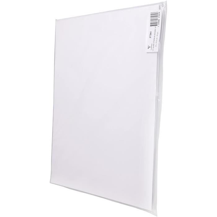 Image de Papier à dessin léger CLAIREFONTAINE Rame 125F dessin A2 90g 93937
