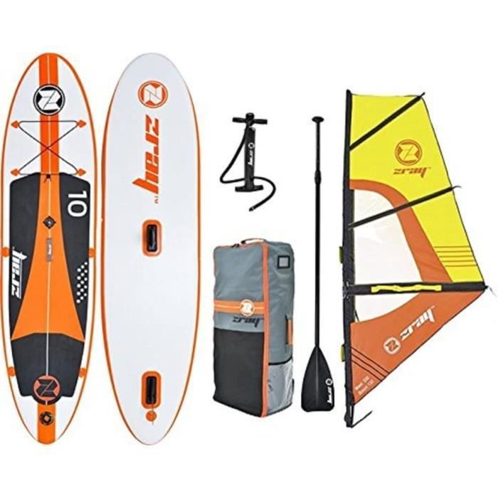 Image de Planche De Stand Up Paddle Gonflable - Limics24 - Sup Windsurf Pro 10  Pb-Zw2 Dropstitch Pack Pagaie Voile/Gréement