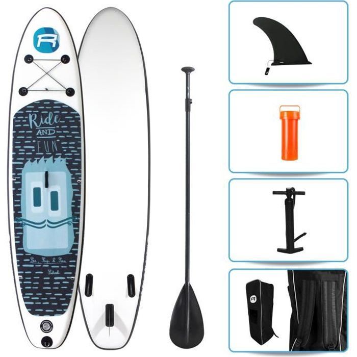 Image de ROHE Pack Paddle Gonflable Kiddo - 320x76x15cm - Avec accessoires