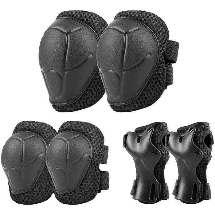 Image de Sets de Protection Roller Enfant, 6pcs Genouillères Coudières Brassards et Protège Poignet, pour Patin à Roulette Vélo Skateboard